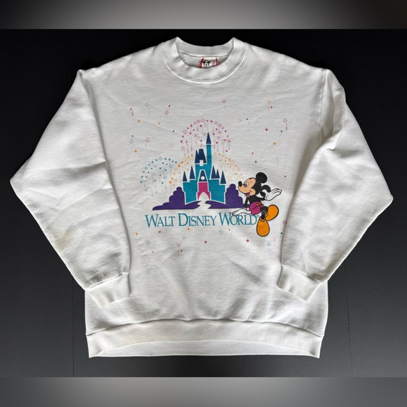 Disney Tops - Vintage 90's Walt Disney World Mickey Mouse Crewneck Sweatshirt - Size XL